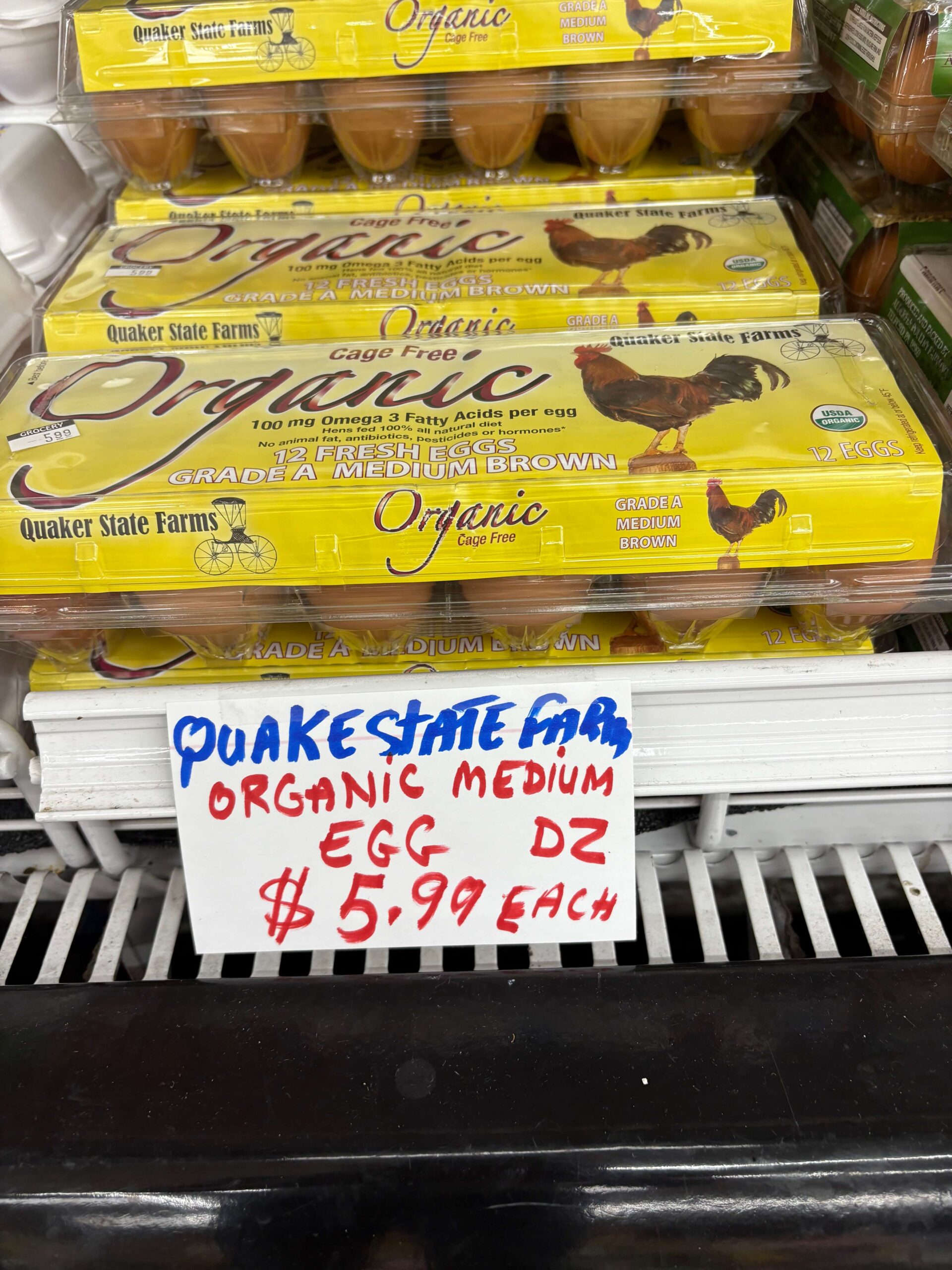 quake state farm eggs